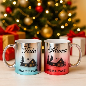 Set 2 cani personalizate Mama si Tata - Img 12
