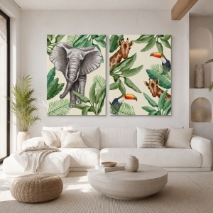 Set 2 Tablouri - Animale exotice