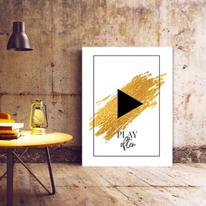 Set tablouri canvas motivationale - Play, pause, never stop - Img 8