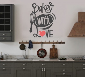 Sticker Bucatarie - Baked with love - Img 3