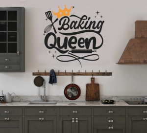 Sticker Bucatarie - Baking queen
