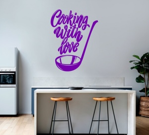 Sticker Bucatarie - Cooking with love