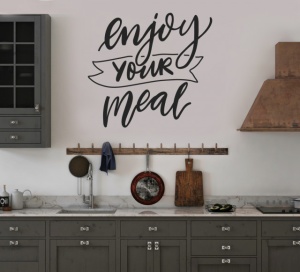 Sticker Bucatarie - Enjoy your meal