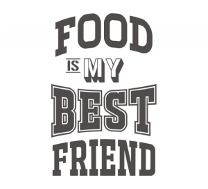 Sticker Bucatarie - Food is my best friend - Img 2