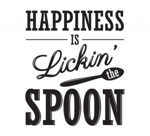 Sticker Bucatarie - Happiness is licking the spoon - Img 2