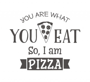 Sticker Bucatarie - I am pizza - Img 2