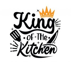Sticker Bucatarie - King of the kitchen - Img 2