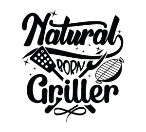 Sticker Bucatarie - Natural born griller - Img 2