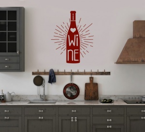 Sticker Bucatarie - Wine bottle - Img 3