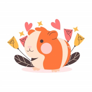Sticker Copii - Cute guinea pig - Img 2