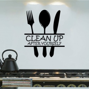 Sticker De Perete Clean Up After Yourself - Img 2