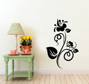 Sticker De Perete Floare Abstracta - Img 2