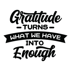 Sticker De Perete Gratitude Turns What We Have Into Enough - Img 2