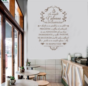 Sticker de Perete In Aceasta Cafenea