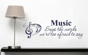 Sticker De Perete Music Says The Words - Img 4