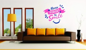 Sticker De Perete Never Forget To Smile - Img 2
