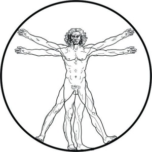 Sticker De Perete Omul Vitruvian - Img 5