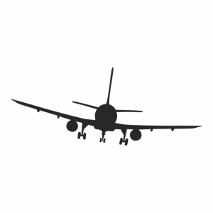 Sticker De Perete Passenger Plane Aeroplanes - Img 2