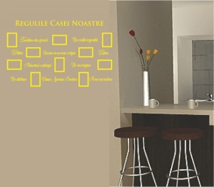 Sticker De Perete Regulile Casei Noastre - Img 2