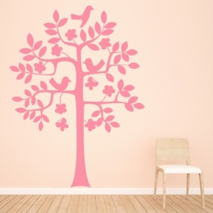 Sticker De Perete Sticker Birch Tree Birds - Img 2