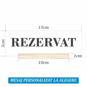 Suport semn de masa pentru restaurant mesaj - Rezervat - Img 2