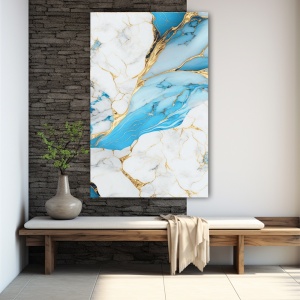 Tablou Blue Marble Clouds with Gold (091) - Img 4