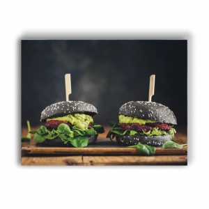 Tablou Bucatarie - Black Burgers - Img 2