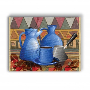 Tablou Bucatarie - Coffee Set Mosaic - Img 2