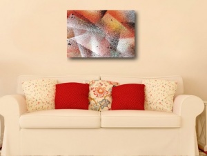Tablou Canvas - Abstract Powder Shapes - Img 2