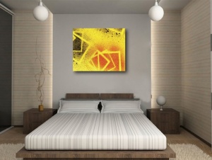 Tablou Canvas - Abstract Yellow - Img 2