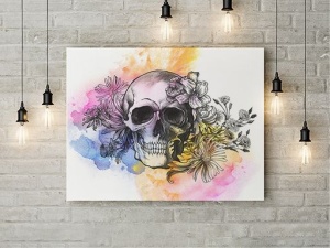 Tablou Canvas Artistic Skull - Img 3