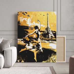 Tablou Canvas - Ballerina in Paris - Img 2
