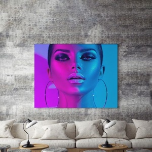 Tablou Canvas Blue And Pink - Img 4