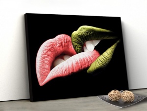 Tablou Canvas - Buze Colorate