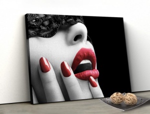 Tablou Canvas - Buze Rosii