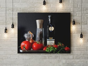 Tablou Canvas Condiemnte Si Legume Bucatarie - Img 3