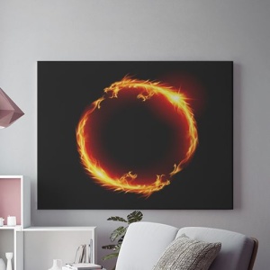 Tablou Canvas Dragoni De Foc