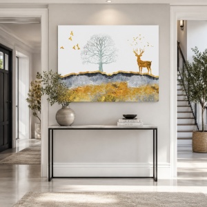 Tablou Canvas Golden Serenity