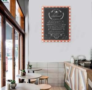 Tablou Canvas In Acest Restaurant - Fata De Masa - Img 2