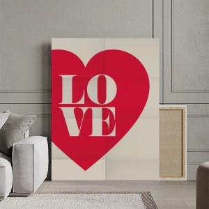Tablou Canvas Inspirațional - Heart on a Folded Paper - Img 3