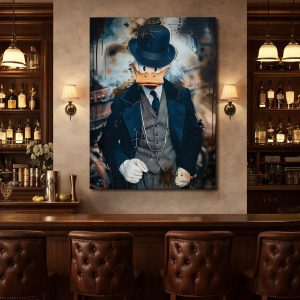 Tablou Canvas Inspirațional - Peaky Blinders Scrooge McDuck