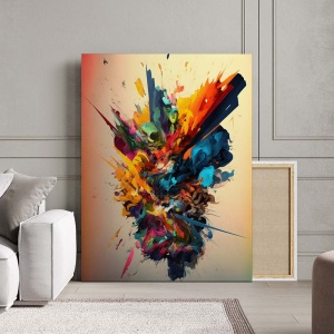 Tablou Canvas Modern Abstract - Colorful freeze