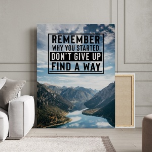 Tablou Canvas Motivational - Remember why you started (landscape) - Img 4