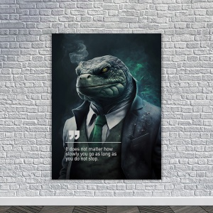 Tablou Canvas Personalizat - Business Animals - Tortoise - Img 4