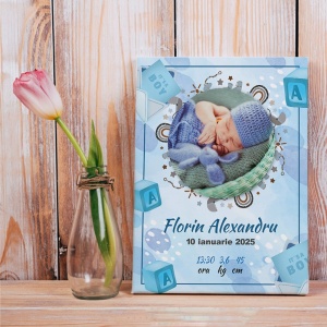 Tablou Canvas Personalizat - Poza bebe baietel - Img 4