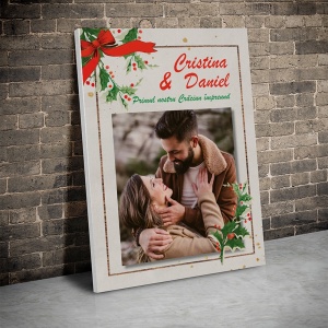 Tablou Canvas Personalizat - Primul nostru Craciun impreuna - Img 3