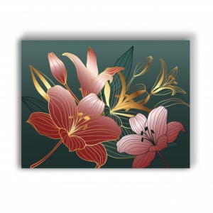 Tablou Canvas Royal Pink Lilies - Img 3