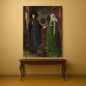 Tablou Canvas "The Arnolfini Portrait" - „Portretul soților Arnolfini” - Img 4
