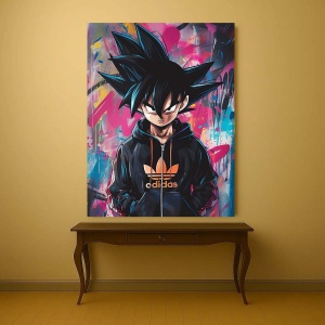 Tablou Canvas - Urban Art Goku - Img 4
