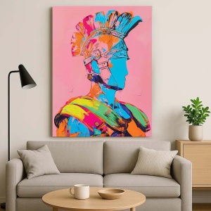 Tablou Canvas - Urban Art Roman Soldier - Img 2